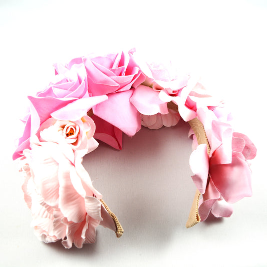 Flower headpiece, Pink