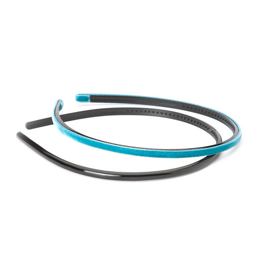 Plastic- and velvet hair band